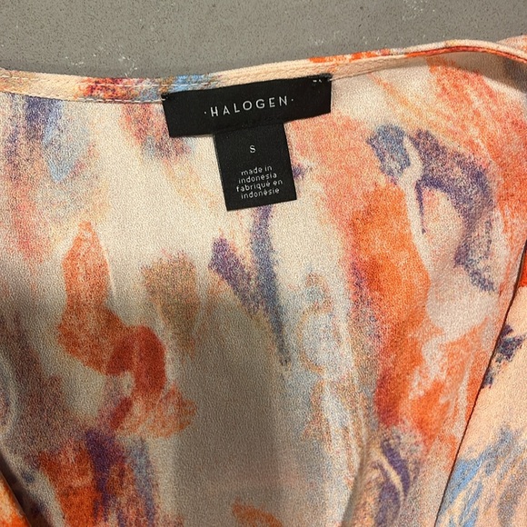 Halogen Pink Watercolor Maxi Tie Dress - Picture 5 of 5